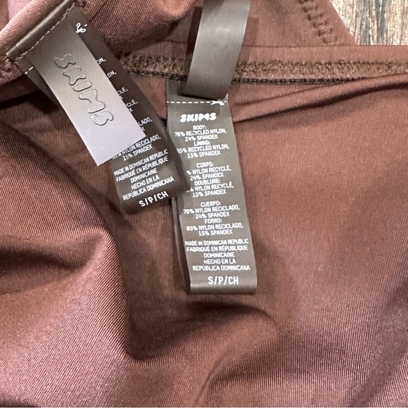 Skims Plunge Top High Waisted Bikini Cocoa Small - Picture 3 of 3